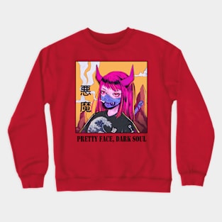 Pretty Face, Dark Soul || V1 Crewneck Sweatshirt